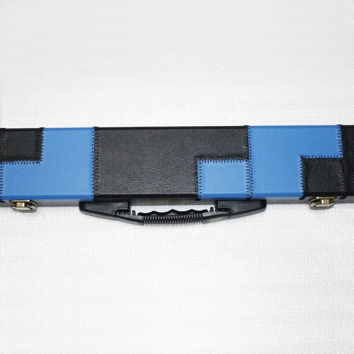 Customized PU Leather Wooden Billiards Cue Case-3/4 Piece Modern Snooker Pool Cue Case with Patch Pattern and Custom Logo