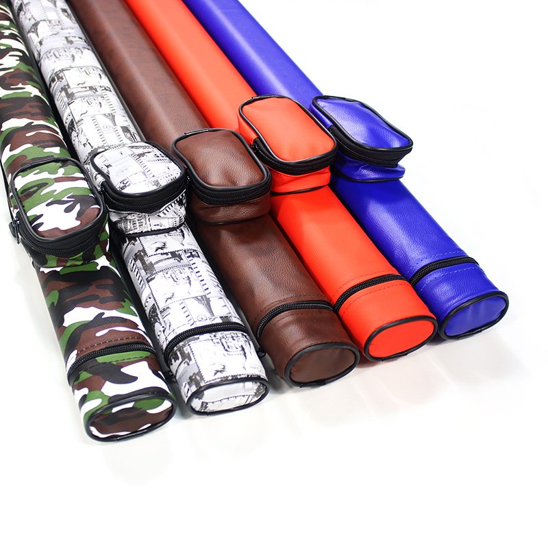 Leather 1/2 Billiard Pool Cue Carrying Box or Cue Stick Case