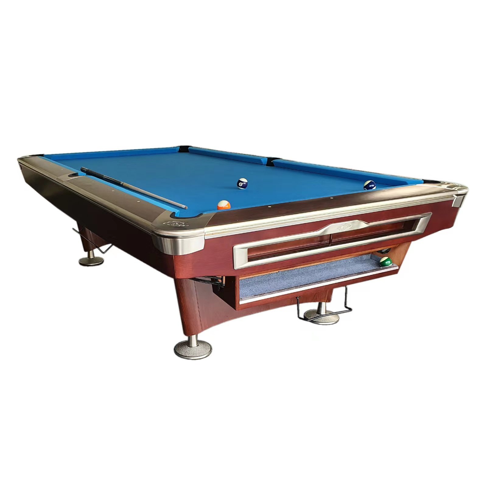 High Quality Indoor Solid Wood Slate Bed Fancy 9 Ball American Pool Tables Wholesale Cheap Price Wool Cushion Snooker Game