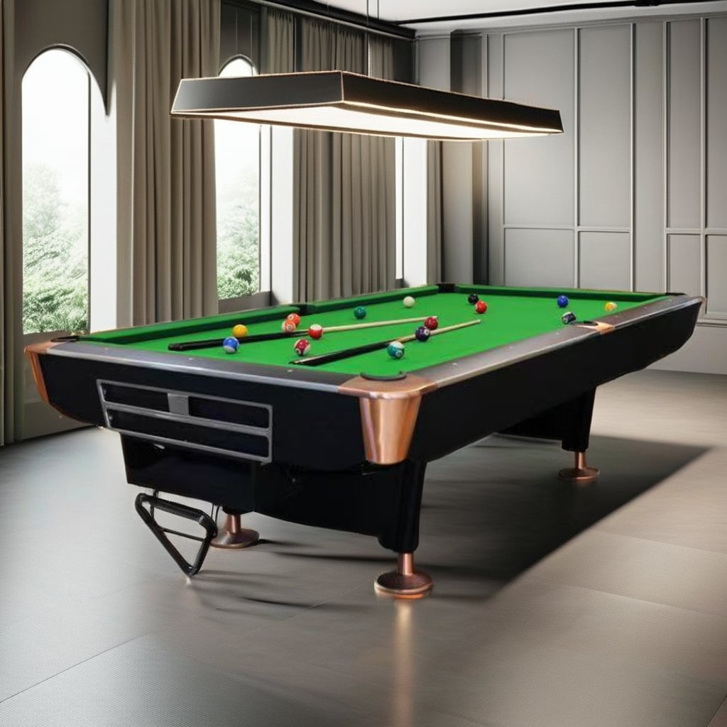 Modern American standard ball Marble slab7 8.9ft pool table with ball automatically returned for sale