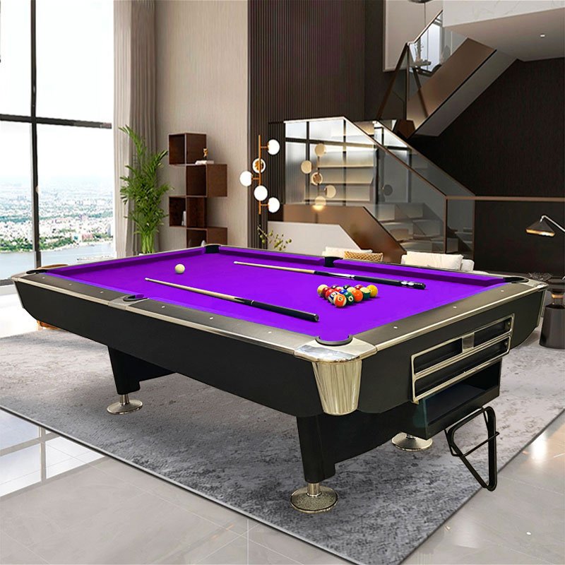 Factory direct cheap American style automatic ball return system Solid wood marble 8ft 9ft pool billiard table