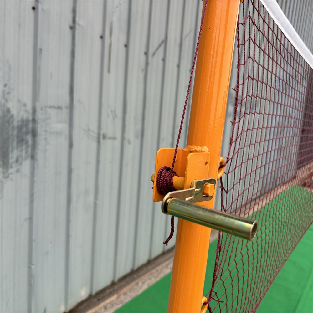 High Quality Professional Badminton Net Pole Size Adjustable Badminton Pole System For Export