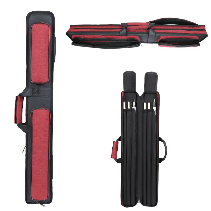 OEM custom logo waterproof Billiard cue bag 2B 4S durable billiard cue case stick bag