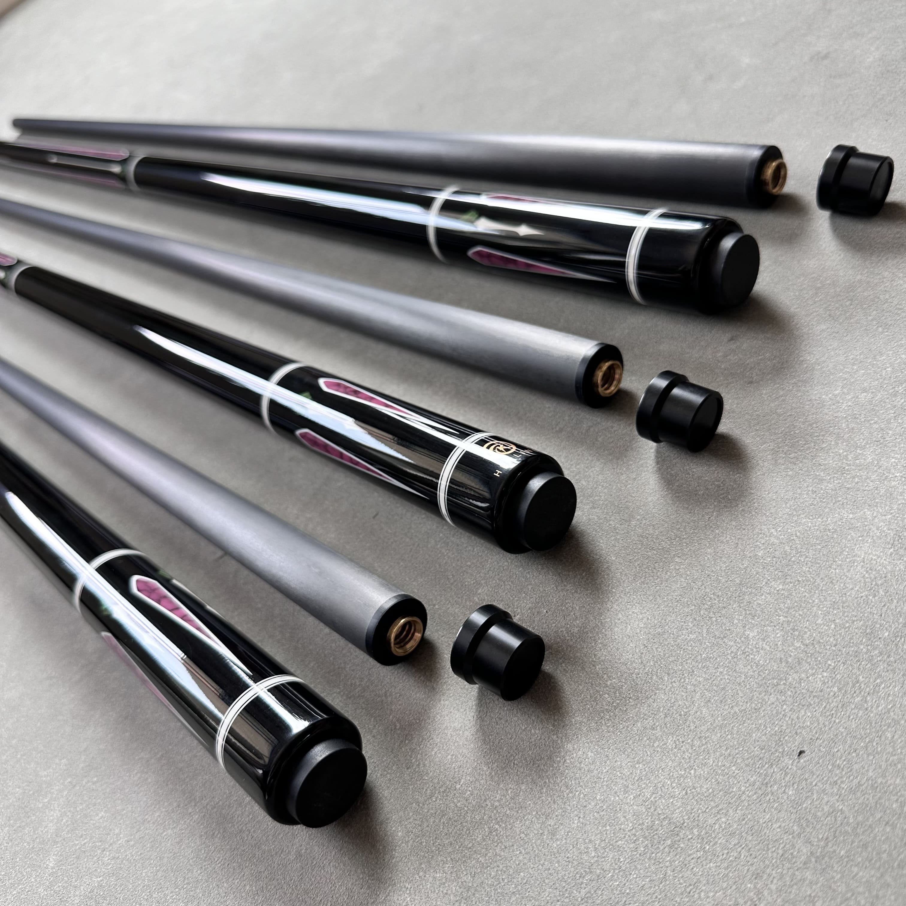 Snooker Pool Cue 1/2 Jointed Billiard Cue Stick Aluminum Alloy BY Maple Carbon Fiber Pool Ash Wood Punch & Jump Cue