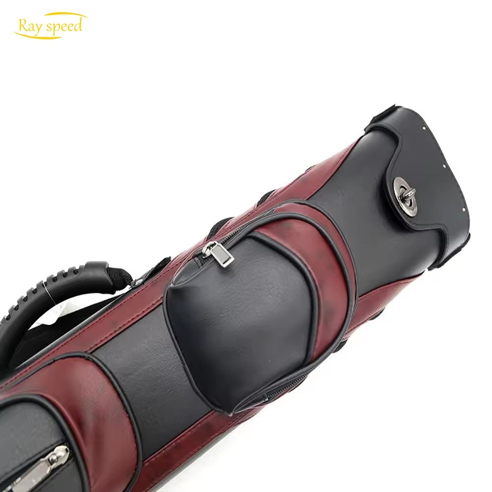 Rayspeed Newest Fast Delivery 6 Holes For 2B4S Leather Bag Snooker Billiard Pool Cue Case Oval Foam Rod Barrel Accessories
