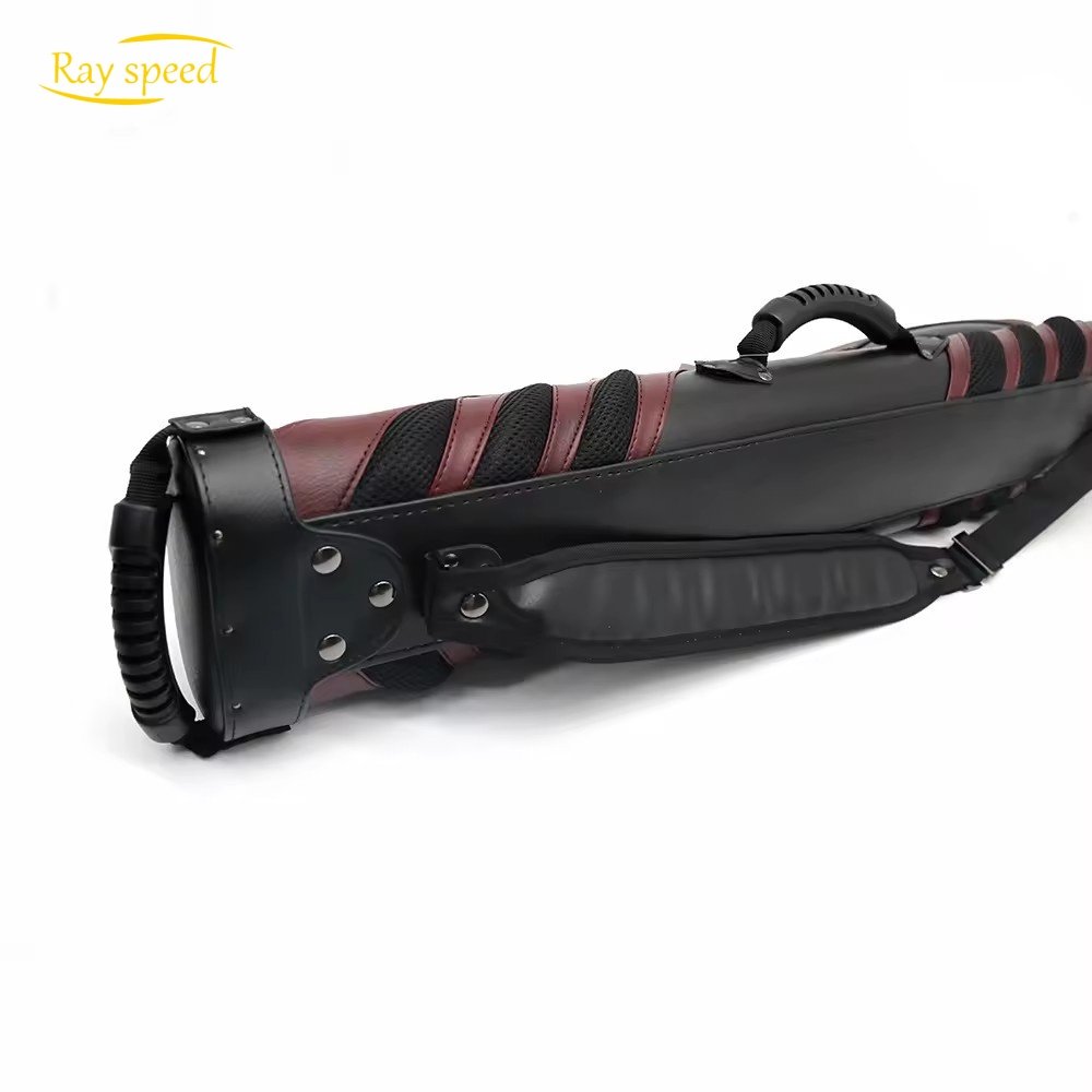 Rayspeed Newest Fast Delivery 6 Holes For 2B4S Leather Bag Snooker Billiard Pool Cue Case Oval Foam Rod Barrel Accessories