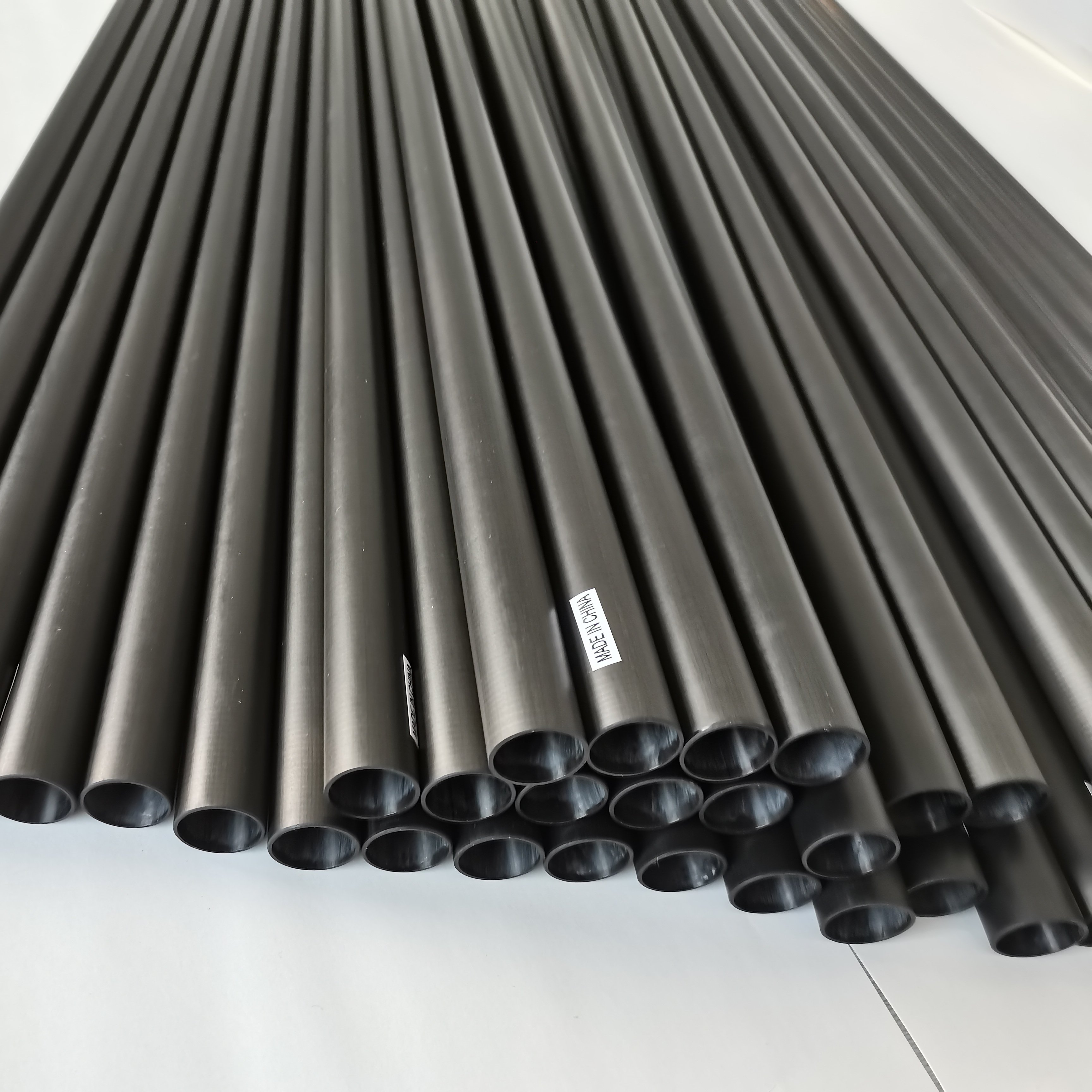 conical 12mm silk polished carbon fiber carom shaft forearm tapered carbon tube