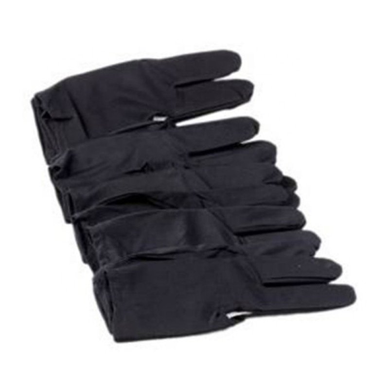 3 Finger Hand Stretch Black Outdoor Nylon Sports Shooters Snooker Pool Table Cue Billiard Gloves