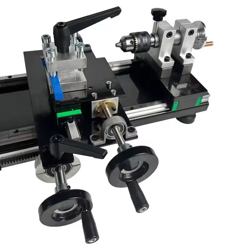 Billiard Cue Repairing Machine Horizontal Multifunction Wood Manual Lathe For Pool Cue Repairing Turning Drilling and Threading