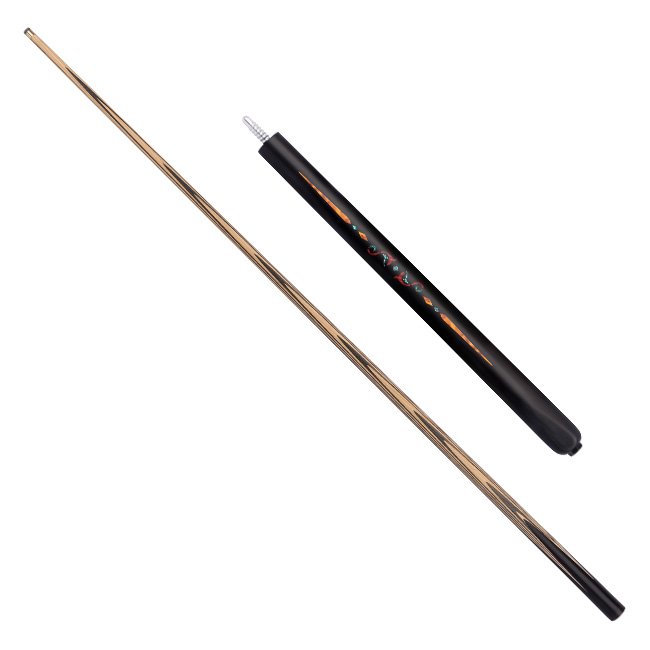 SK-066 Snooker Sticks Stainless Steel and Brass Joint White Wax Wood Cue Stick with Technological Butt Sleeve 10mm Tip