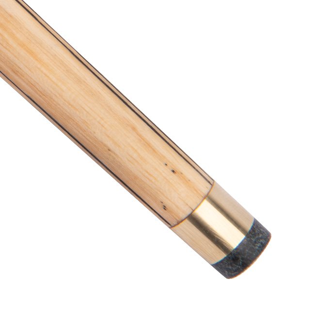 SK-066 Snooker Sticks Stainless Steel and Brass Joint White Wax Wood Cue Stick with Technological Butt Sleeve 10mm Tip