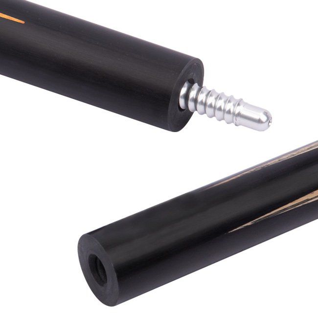 SK-066 Snooker Sticks Stainless Steel and Brass Joint White Wax Wood Cue Stick with Technological Butt Sleeve 10mm Tip