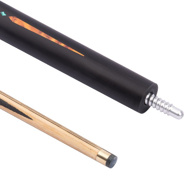 SK-066 Snooker Sticks Stainless Steel and Brass Joint White Wax Wood Cue Stick with Technological Butt Sleeve 10mm Tip