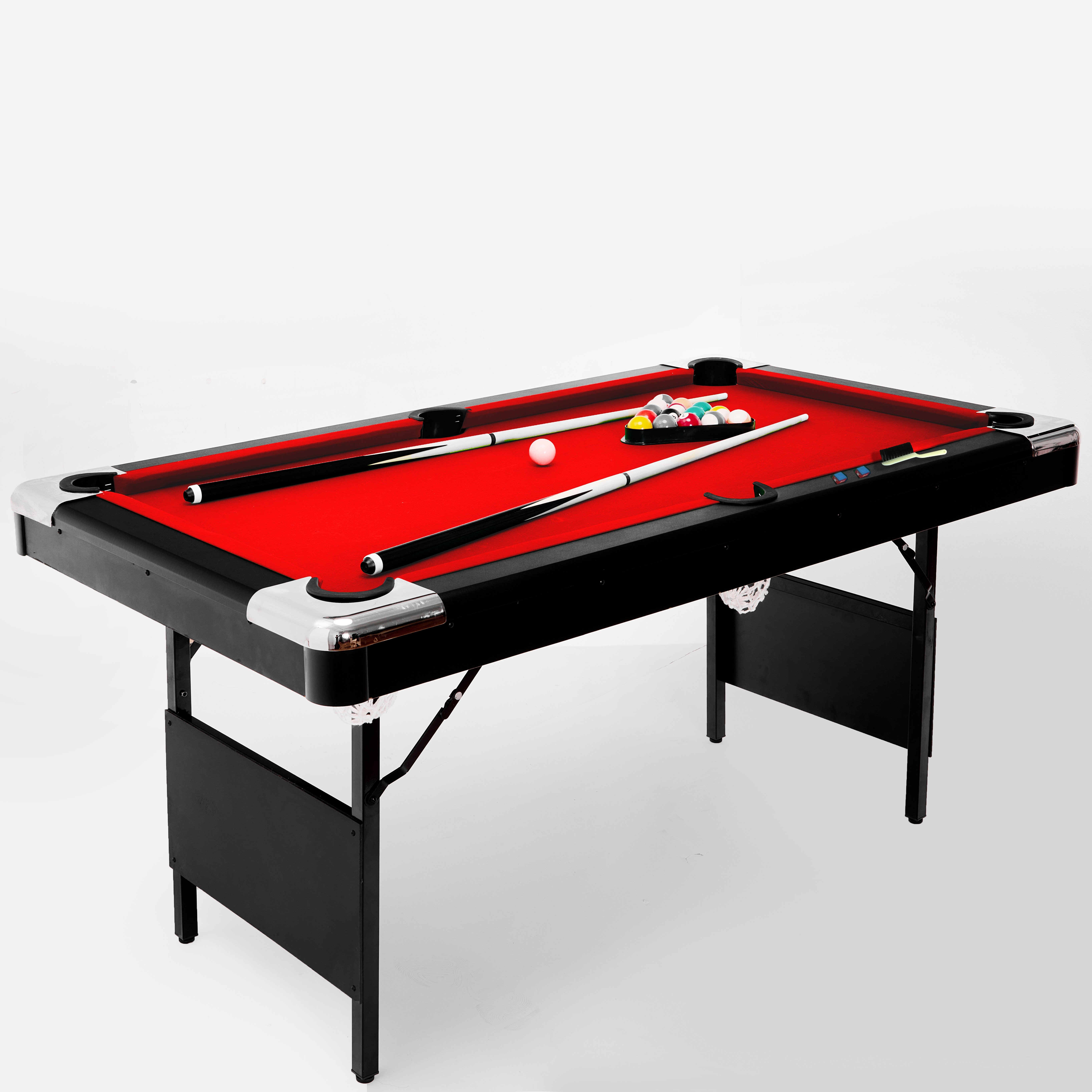 Foldable pool table Indoor Home Office sports entertainment High quality pool table 5.5FT BILLIARD TABLE