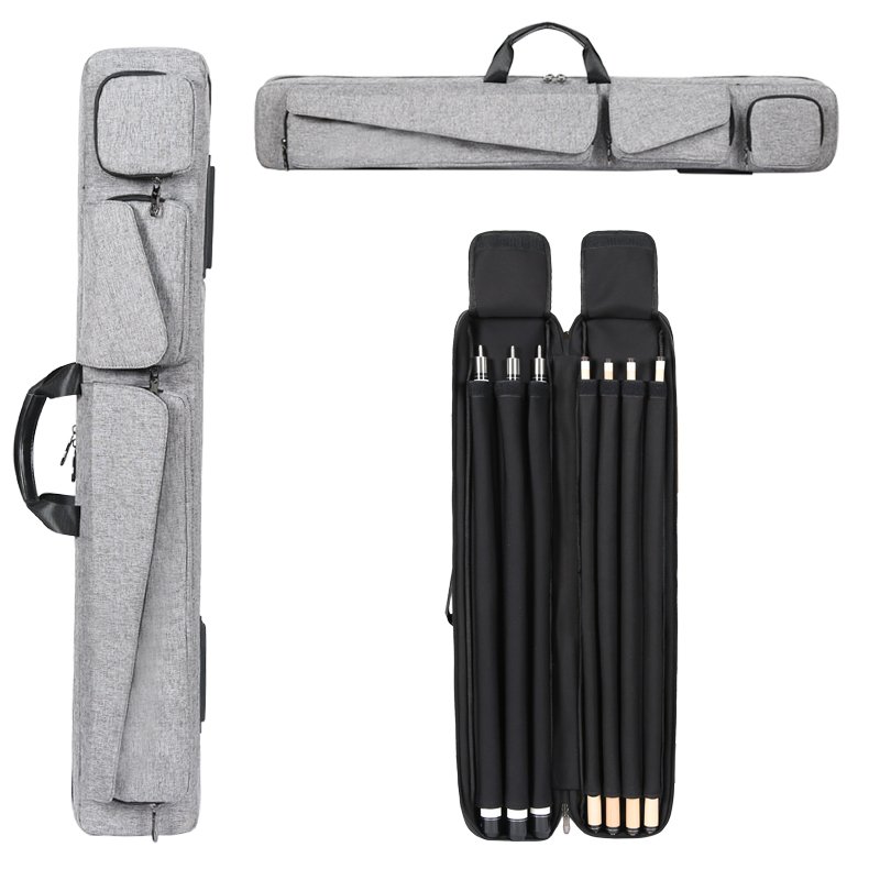 wholesale 3 butts 4 shafts pool stick case double waterproof shoulder straps billiard cue case soft