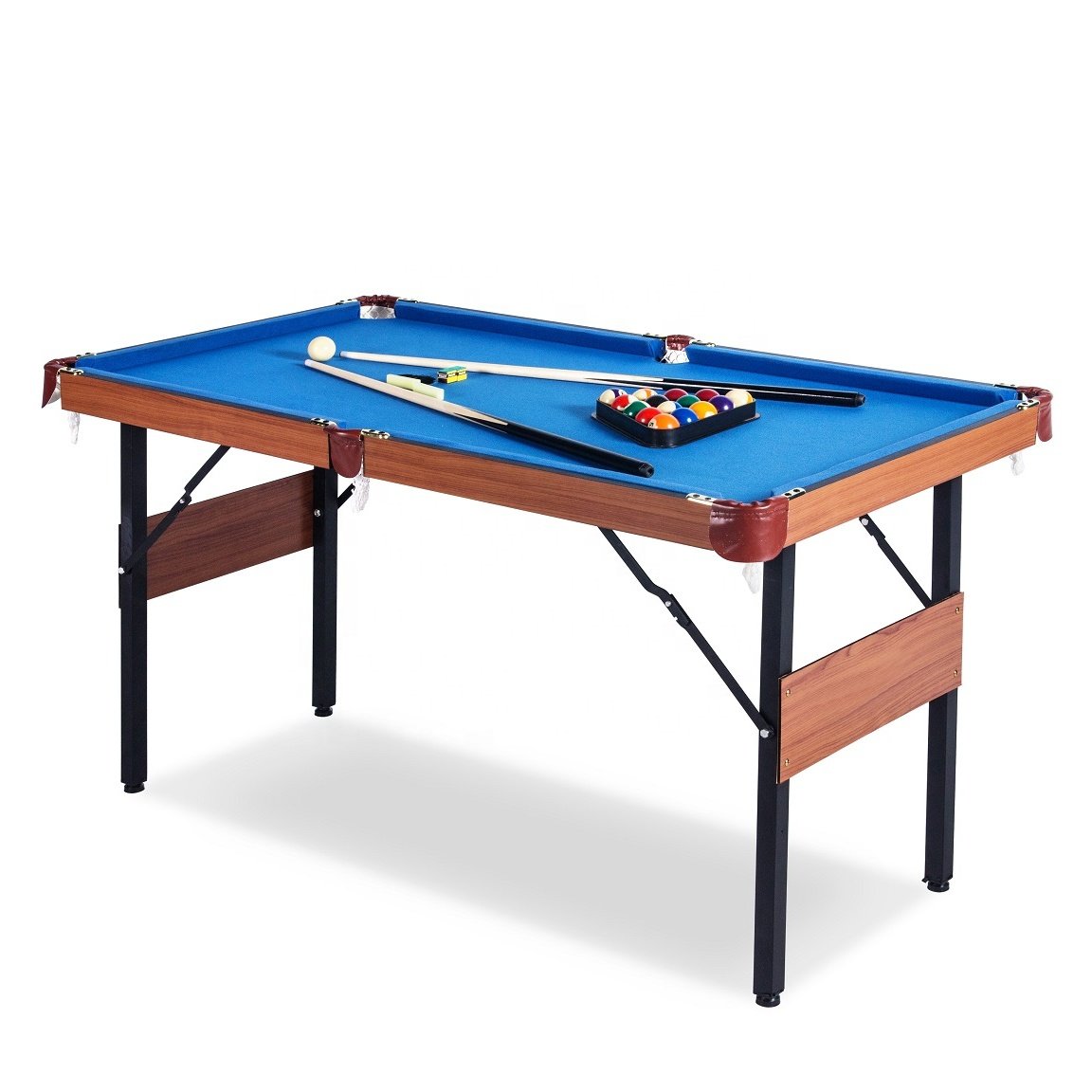 Factory hot sale foldable legs 5ft folding snooker billiard table cheap small pool tables for kids