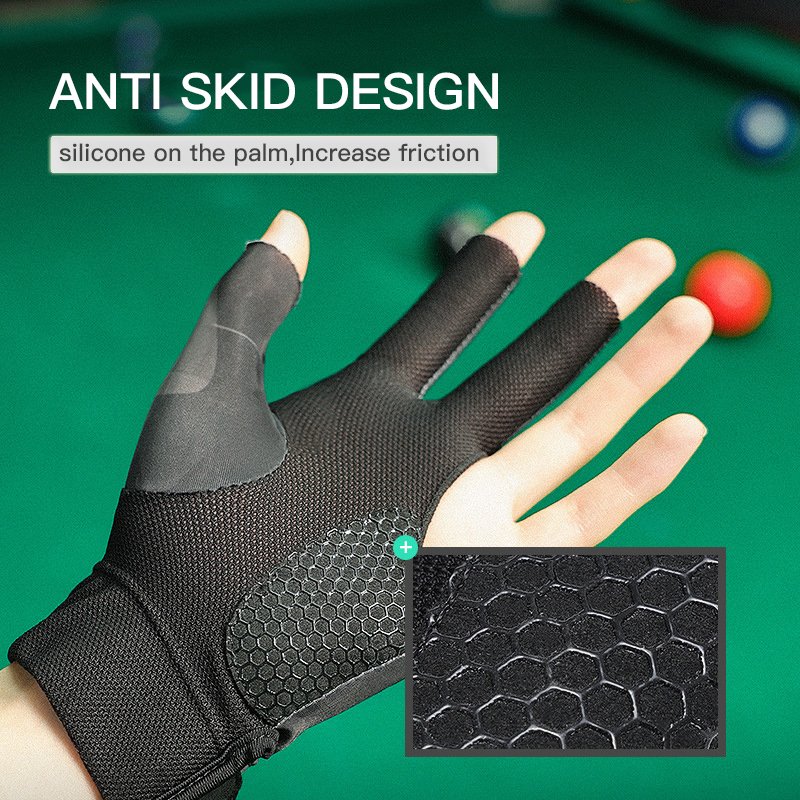 Wholesale Cheap Four-Color Durable Non-Slip Breathable Blilliard Accessories Snooker Gloves Billiard Gloves