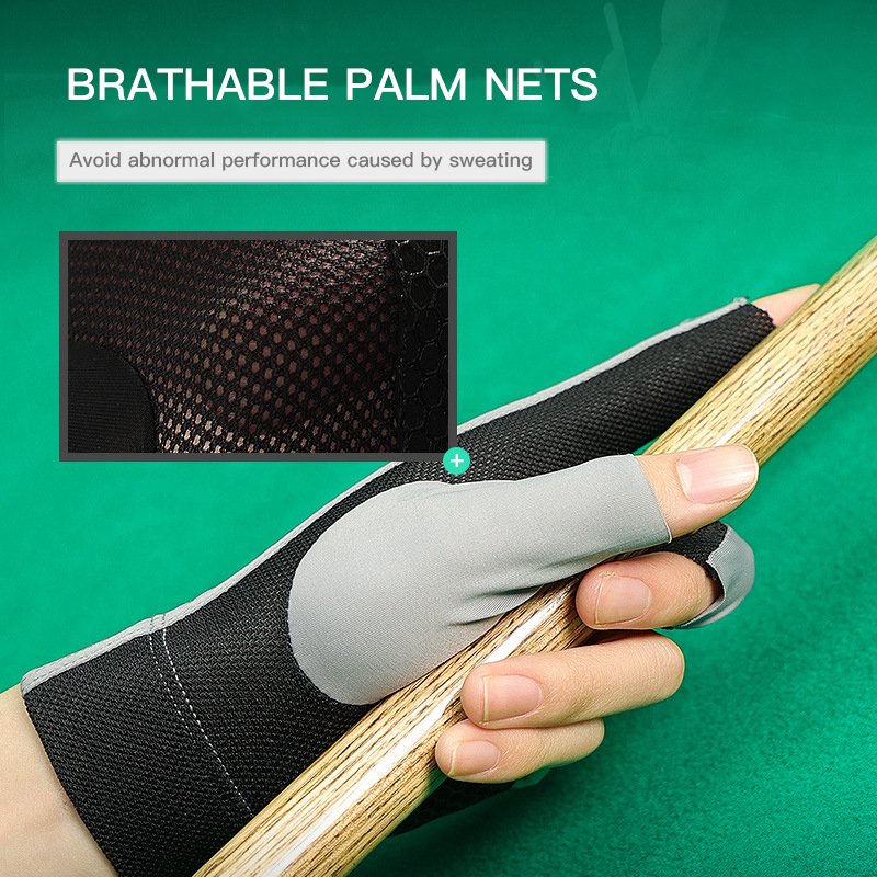 Wholesale Cheap Four-Color Durable Non-Slip Breathable Blilliard Accessories Snooker Gloves Billiard Gloves