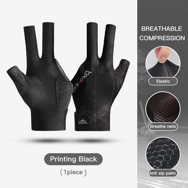 Wholesale Cheap Four-Color Durable Non-Slip Breathable Blilliard Accessories Snooker Gloves Billiard Gloves