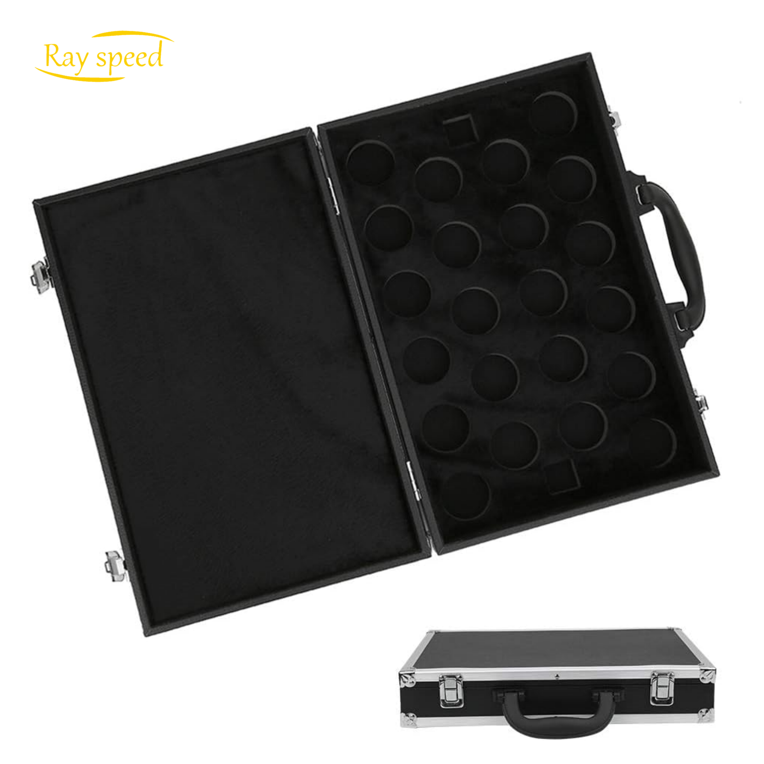 Rayspeed Snooker Billiard 22 Balls Storage Box, Pool Balls Carrying Case With Carry Handle For One Set Of Billiard Balls