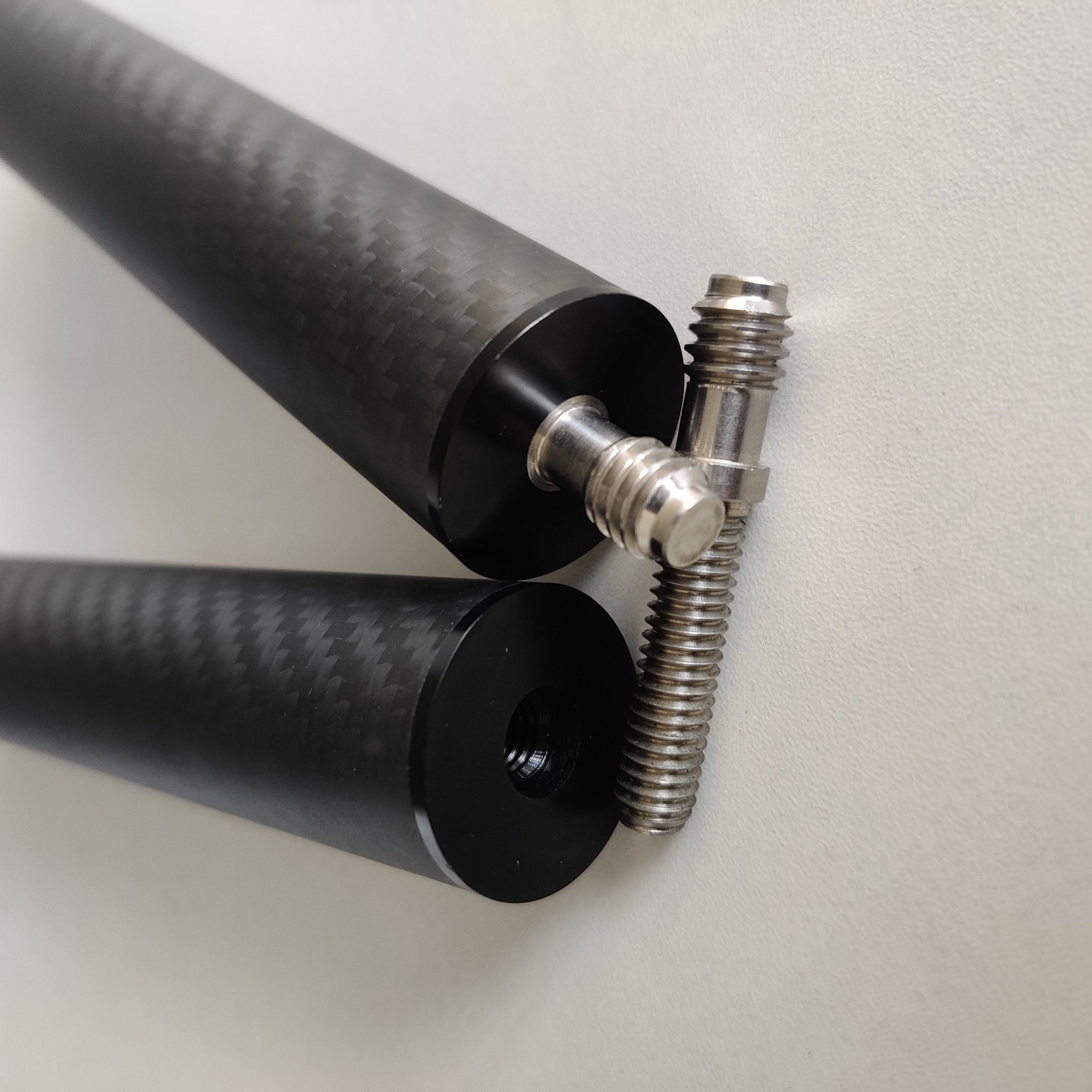 carbon tube factory carbon fiber snooker cue extension carbon pool cue extension with screw
