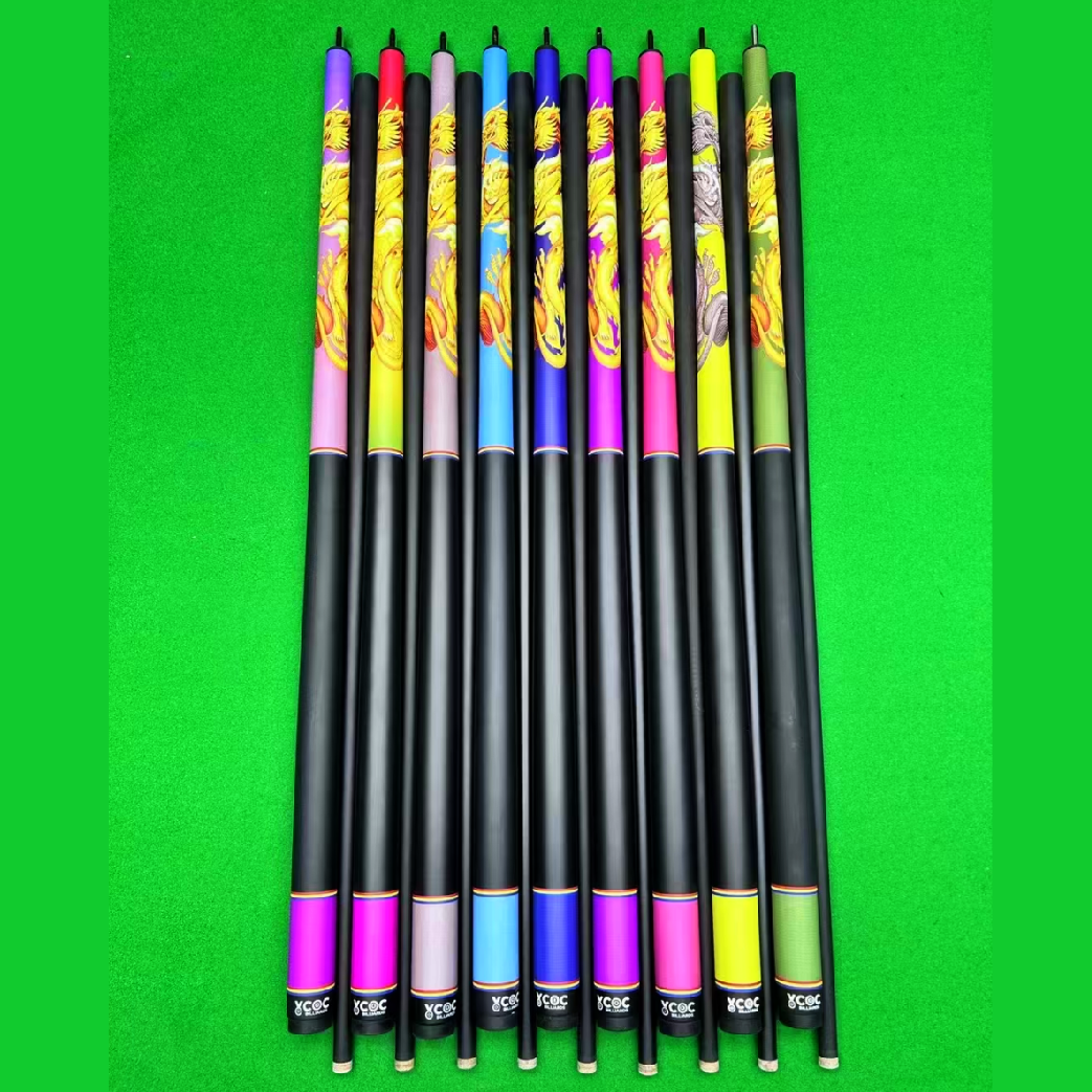 New One 1 Piece Single Pool Snooker Billiard Cues Carbon Fiber Pool Cue Stick for Pool Game