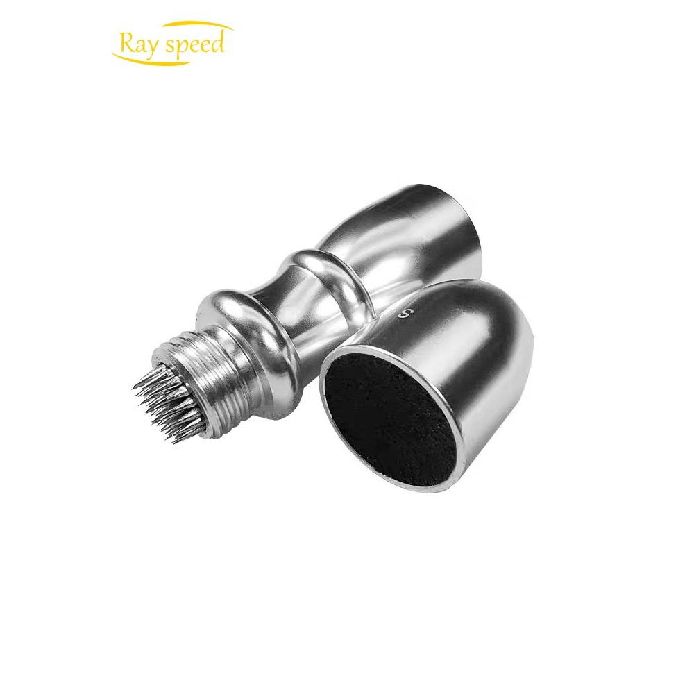 Rayspeed 3-in-1 Snooker Pool Cue Tips Cue Tip Stick Shaper Billiard Pool Cue Accessories Tool Scuffer/Aerator Silver