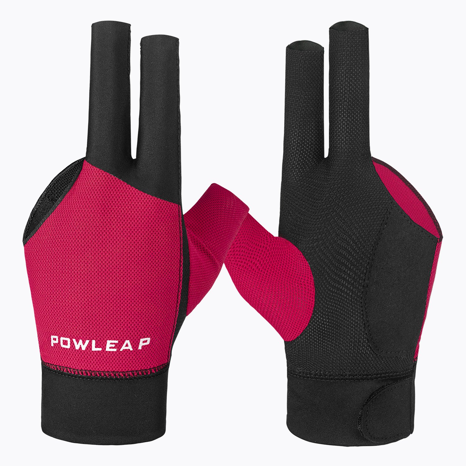 Men's anti-slip wrinkle resistant classical snooker cue gloves billiards gloves 3 finger open finger tip