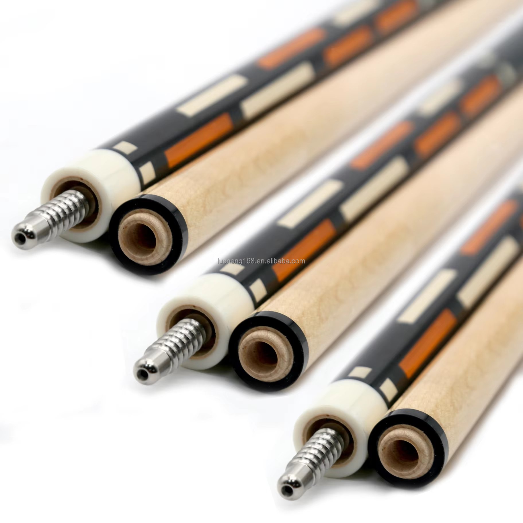 TQG-112 Professional Korean 3 Cushion Carom Billiard Cue 12mm Tip 142 Libre Cue with Maple Carbon Butt Sleeve Steel Joint Stock
