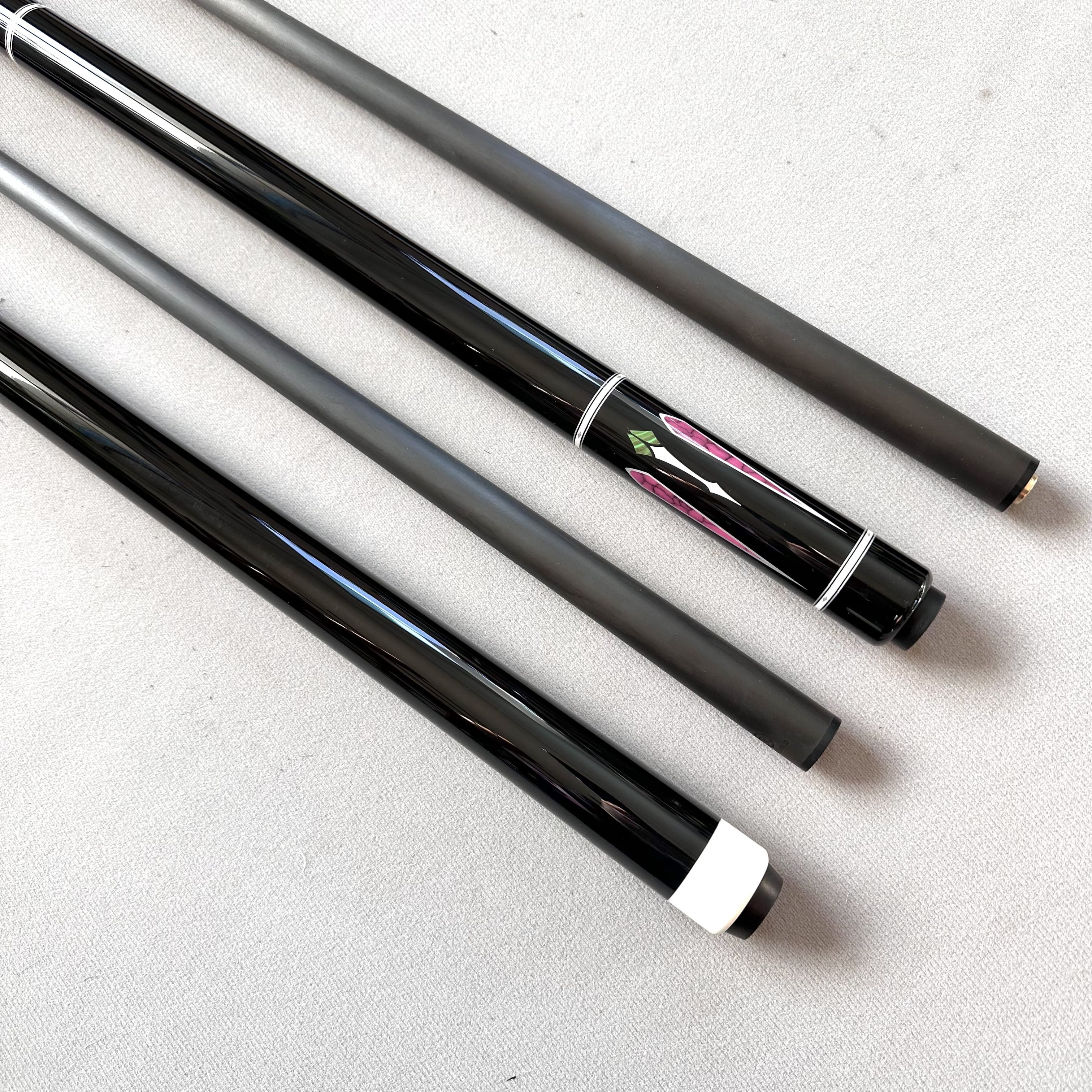 High Quality Professional Billiard Pool Cue Stick 12.4mm 12.9mm Snooker Cue Stick Billiard 58" carbon shaft Stainless Joint