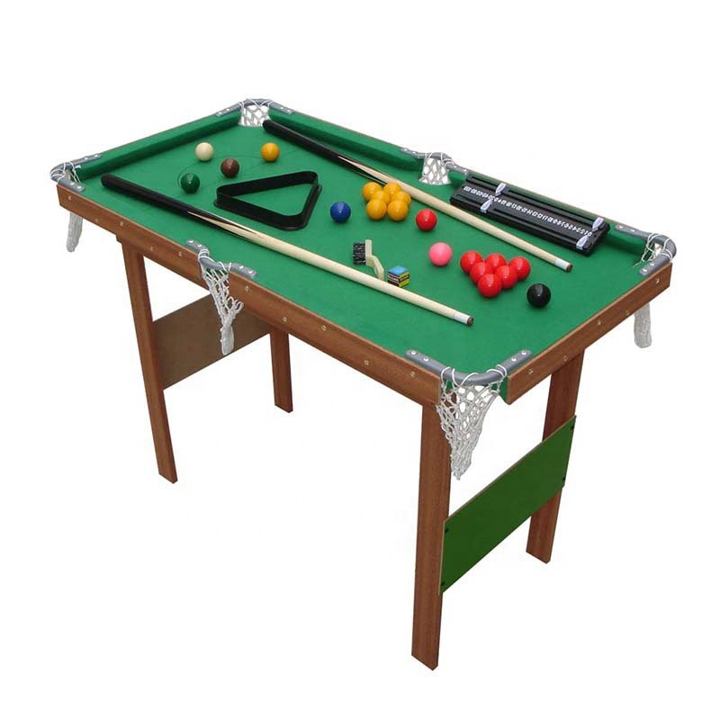 Factory Selling Portable Billiard Table Wooden Legs Small Snooker Pool Table MDF Game Table For Sale