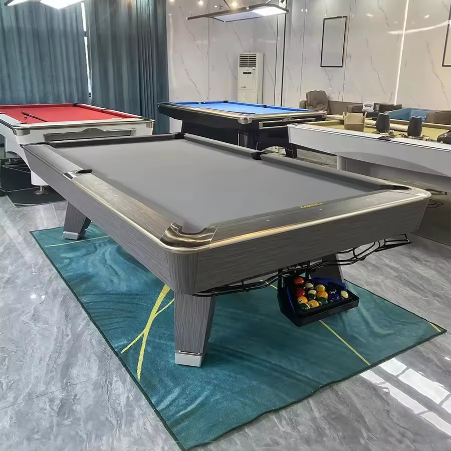 Modest Luxury Design Solid Wood OAK K66 Rubber Jiujiang Slate Pool Billiard Table Customized 9ft