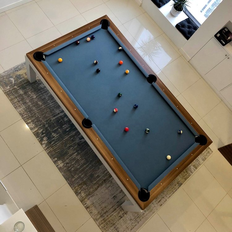 Konford Pool Table With Dining Top MDF Wooden Legs Family Kid Mini New Moden Fashion Small Snooker Billiard Table Indoor Games