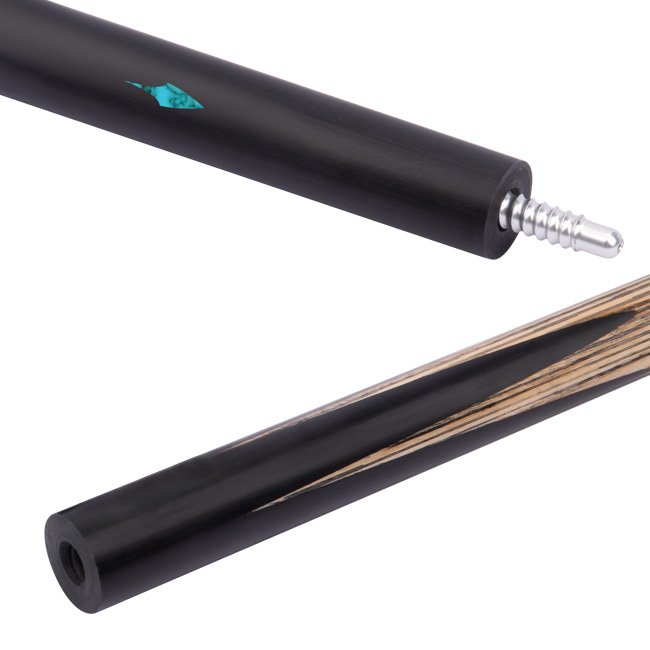SK-068 High Quality White Wax Wood Snooker & Billiard Cues Brass Joint 10mm Tip with Technological Butt Sleeve