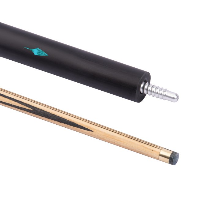 SK-068 High Quality White Wax Wood Snooker & Billiard Cues Brass Joint 10mm Tip with Technological Butt Sleeve