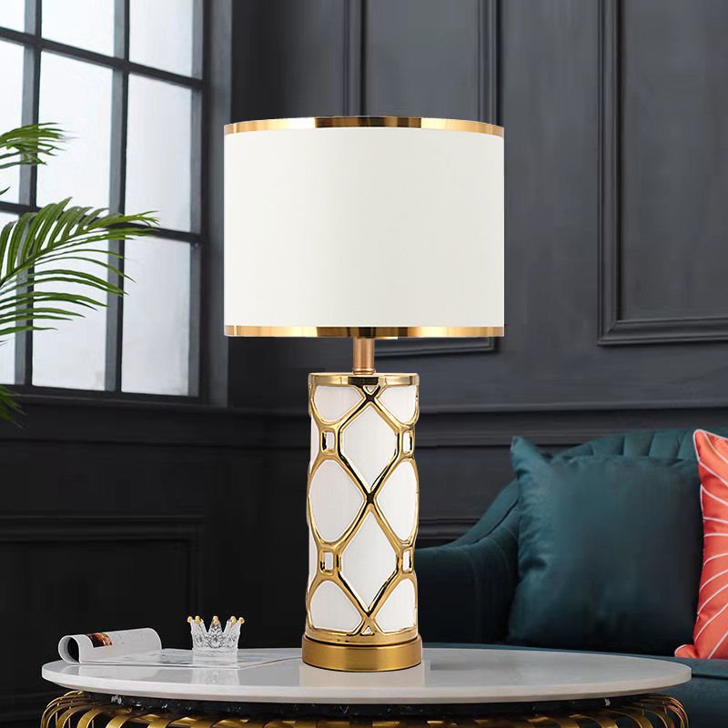 Modern Simple Ceramic Fashion Bedside Black Table Light LED Lighting Home Decorative Desk Lamp E27