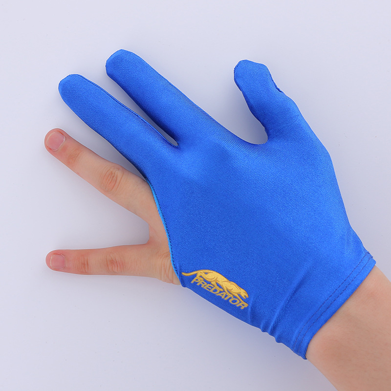 Custom Logo Three-finger Pool Cue Gloves Snooker Cue Gloves Anti-wear Billiard Gloves Spandex Left-handed and Right-handed