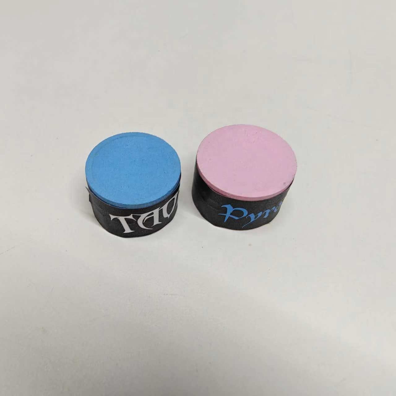 Professional Round shape Blue Green Pink Colors Pool Snooker cue chalk Original TAOM chalk