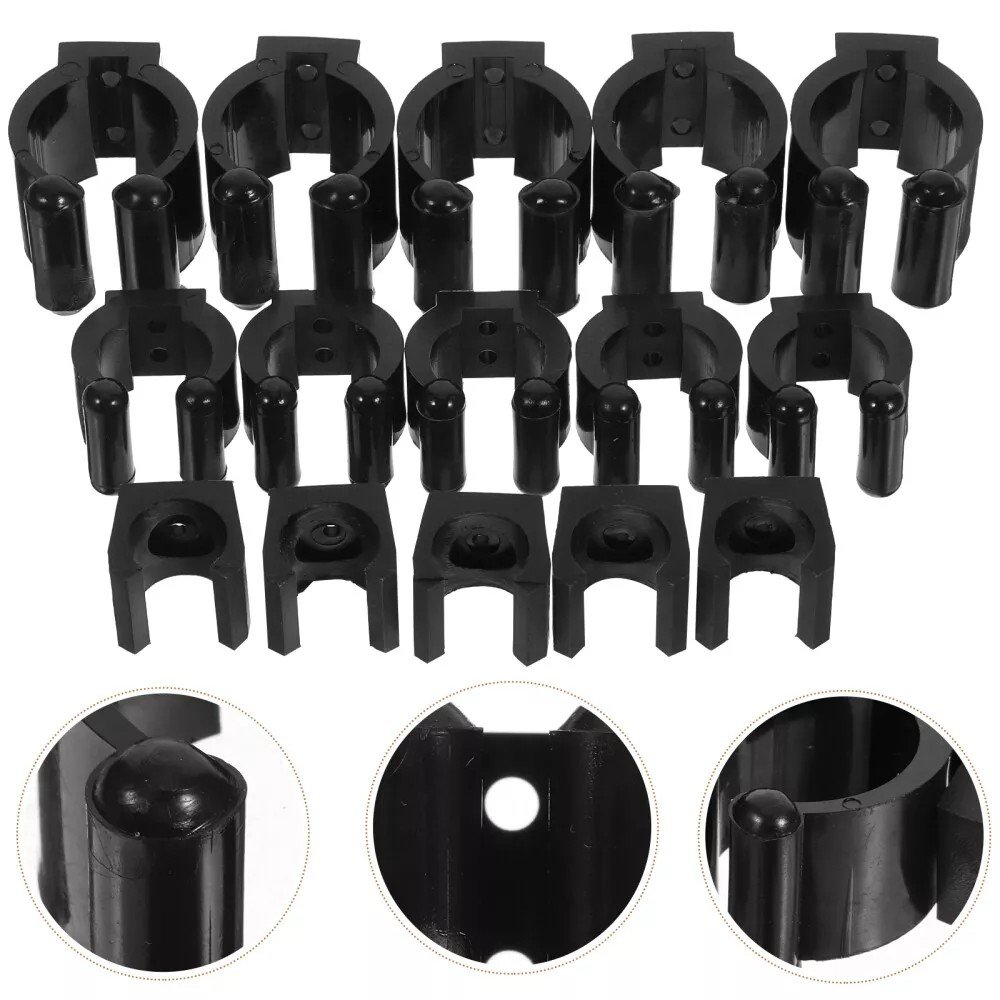 Plastic Billiards Snooker Cue Locating Clip Holder / Regular Fishing Rod Storage Clip for Pool Cue Rack