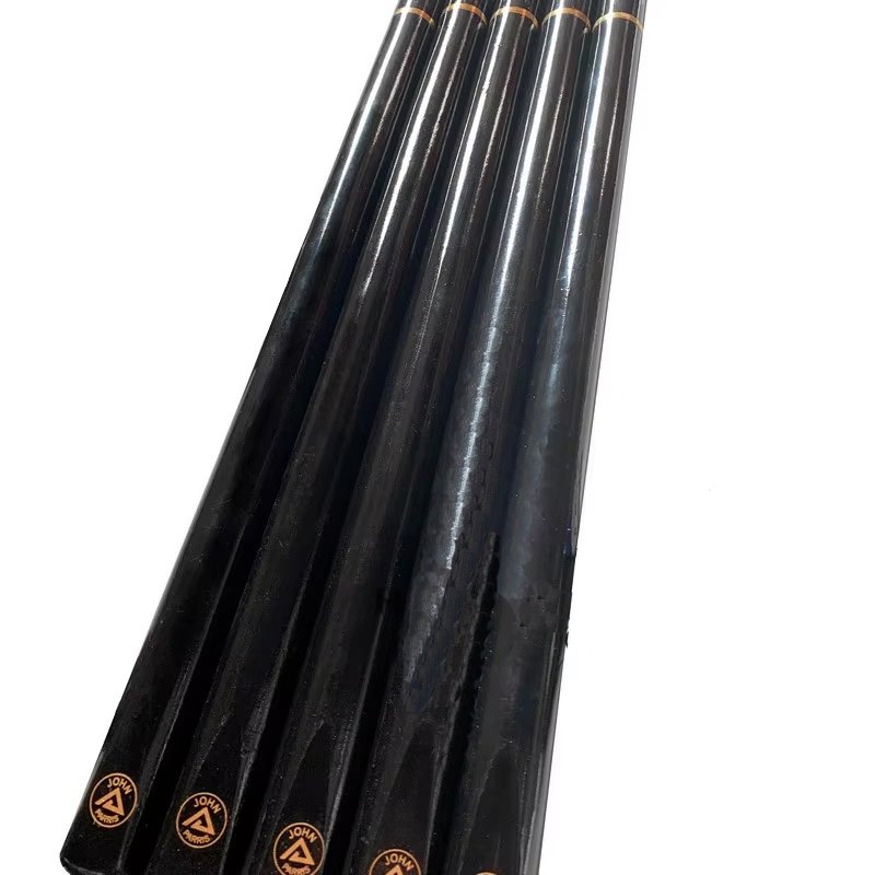 TQG-54Best Selling Economica Ash Wood Pool Cue Stick Snooker Cue with Steel Joint 9mm Tip and 10mm Butt Sleeve for Sale