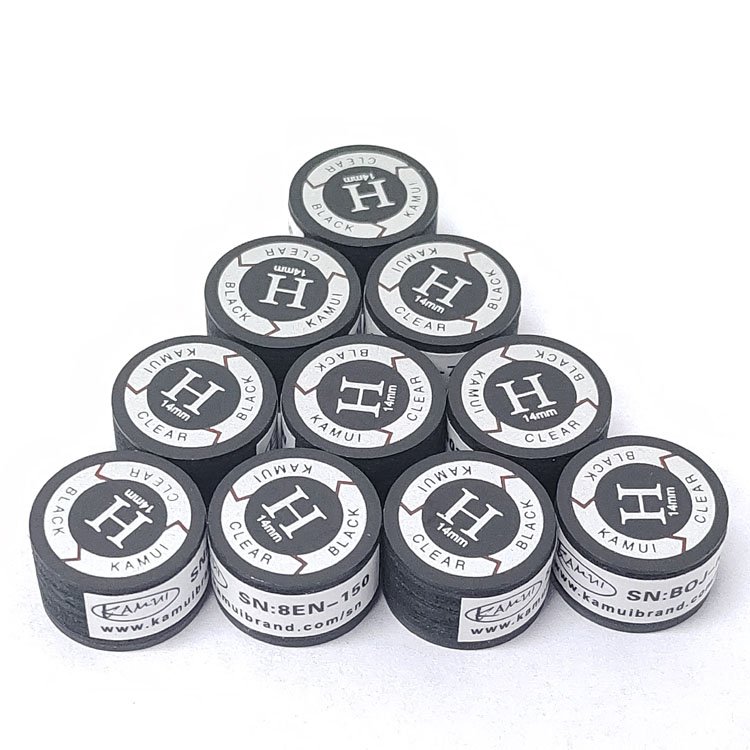 Ready for shipment Good Quality Made in China Black Color H hardness Tacos De Pool Cue Tip Replacement