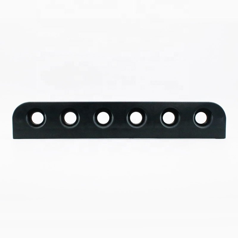 Black Plastic Hanging Style Wall 6 Holes Billiard Snooker Pool Cue Sticks Rack Holder