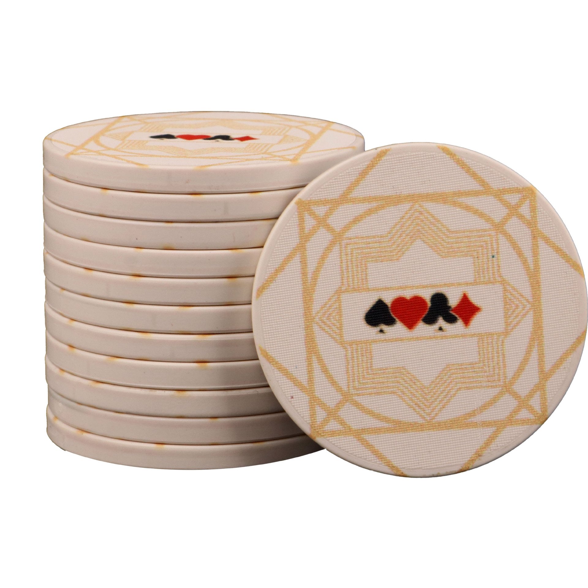 Wholesales Tournament 39mm Casino Chip Custom Logo Manufacturing Ceramic Poker Chips for Tableyop Game