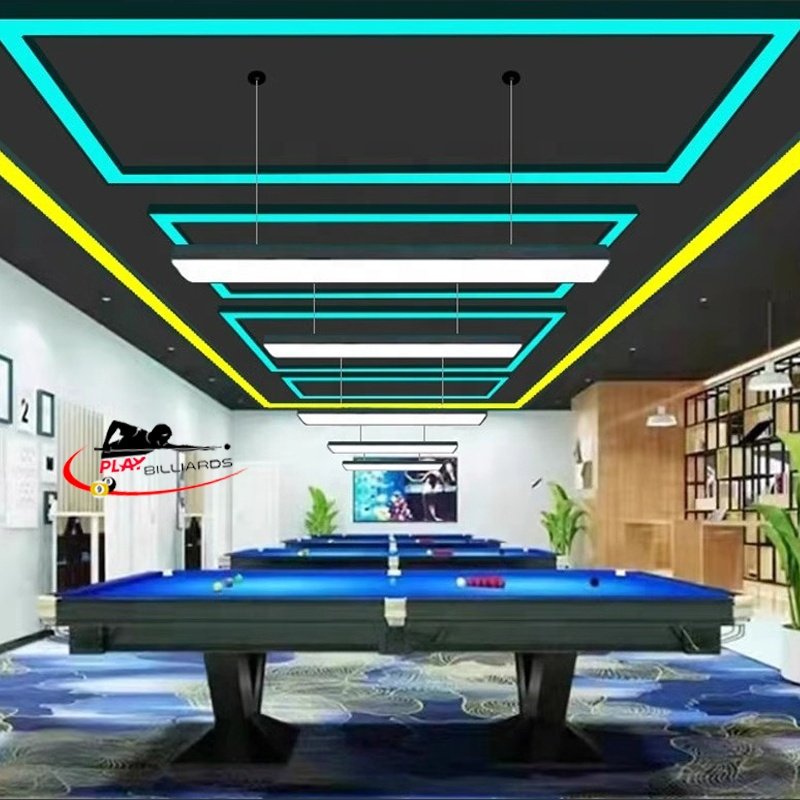 Quality Aluminum Shawdowless Ultra-thin LED Pool Table Lamp Super Bright Billiards Pool Table Snooker Table Pendant LED Light