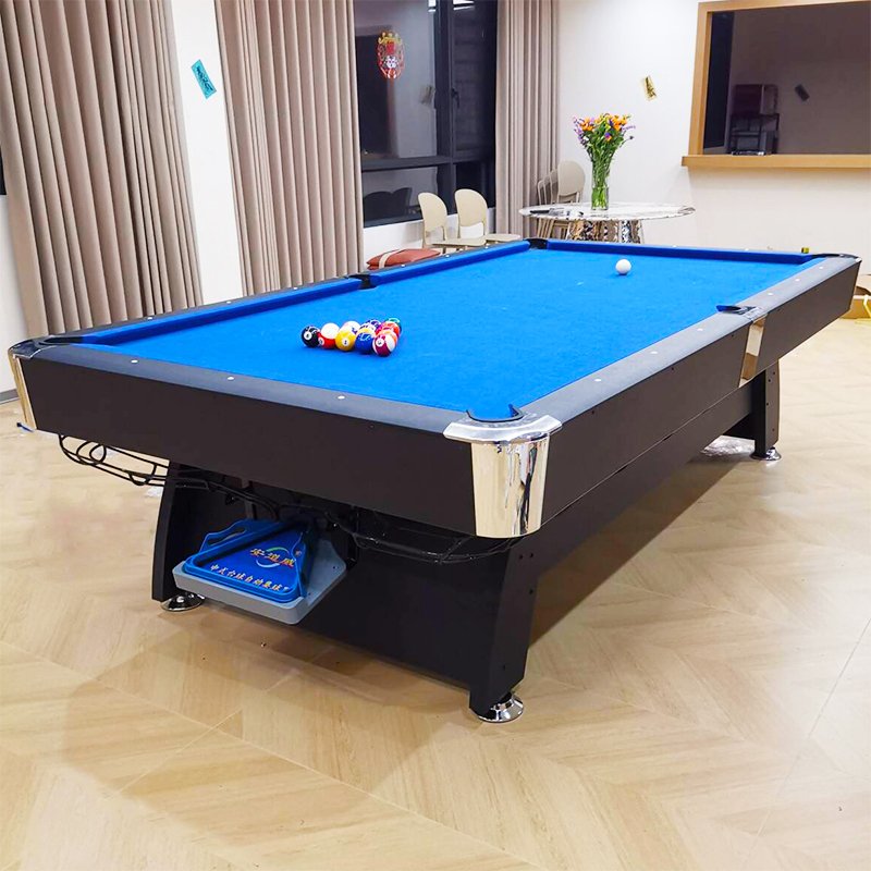 8-foot billiard table American black eight standard adult snooker table automatic ball return