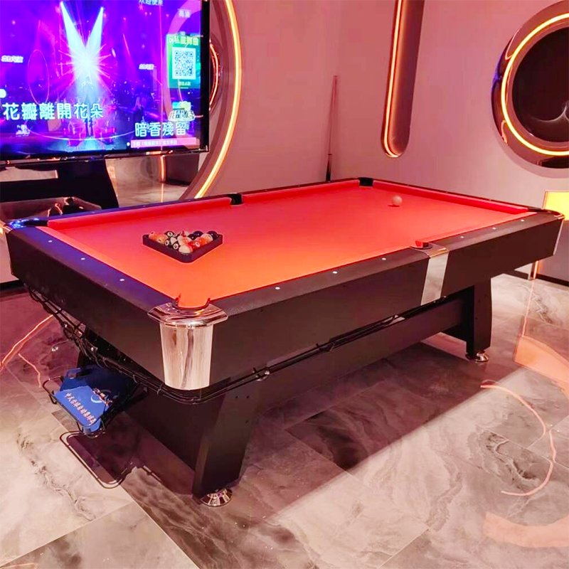 8-foot billiard table American black eight standard adult snooker table automatic ball return