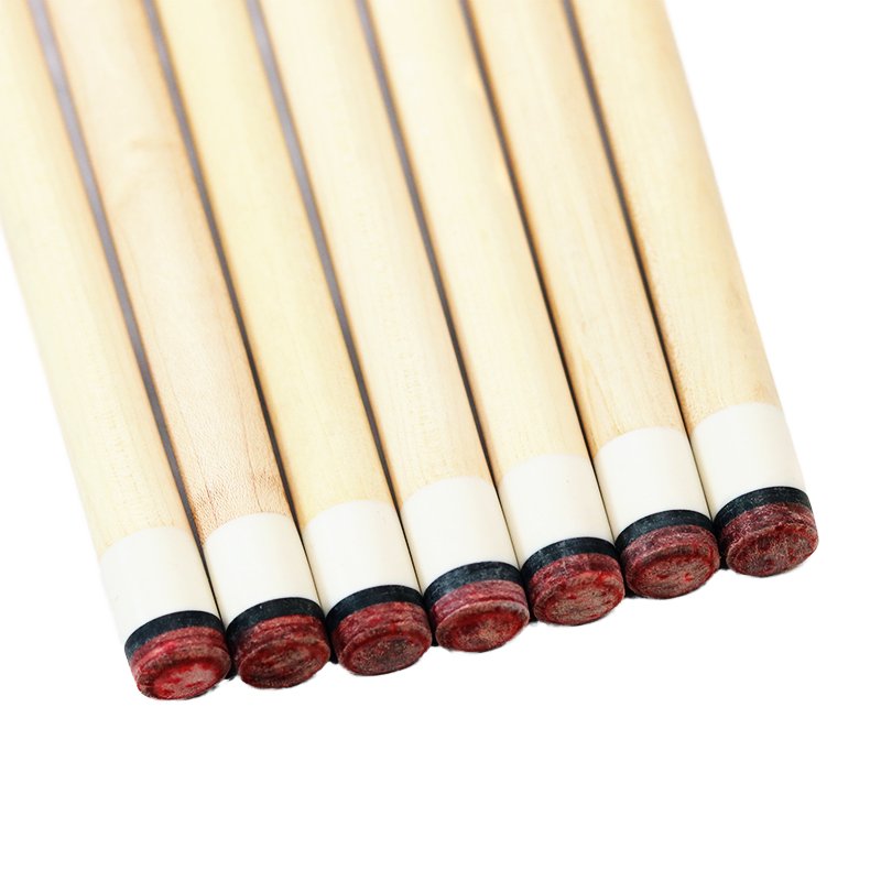 High Quality 58-Inch Maple Pool Cue with Excellent Feel & Stability 13mm Stainless Steel Interface for Snooker & Billiards