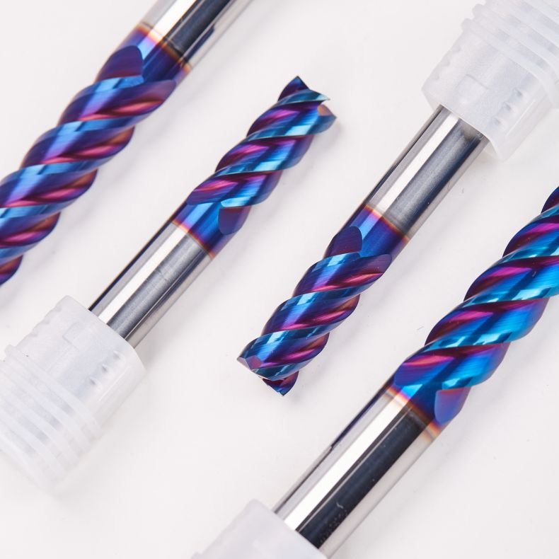 HRC65 CNC Milling Cutter Solid Carbide End Mills 10x75mm 4 Flutes Endmill