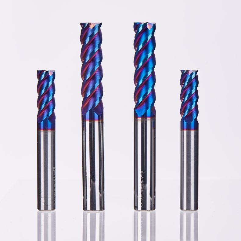 HRC65 CNC Milling Cutter Solid Carbide End Mills 10x75mm 4 Flutes Endmill