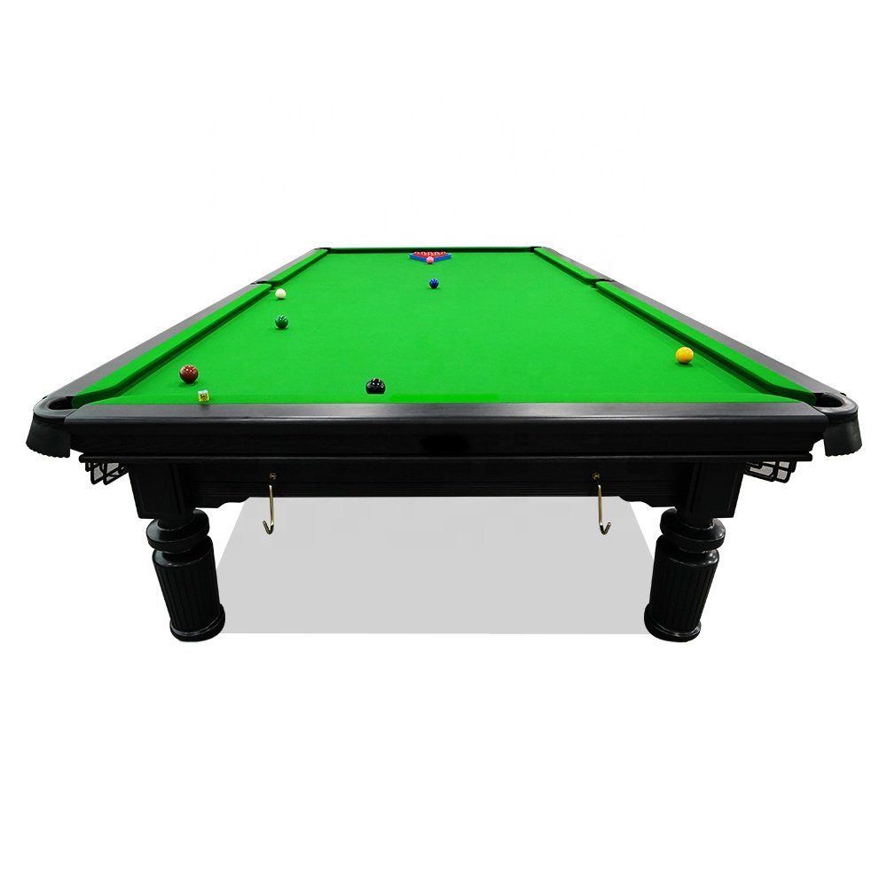 International standard rubber wood slate 12ft snooker table with advanced complete accessories
